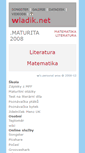 Mobile Screenshot of maturita.wladik.net